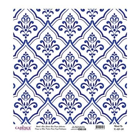 PAPEL DE ARROZ AZUL 60X60 MODELO K031