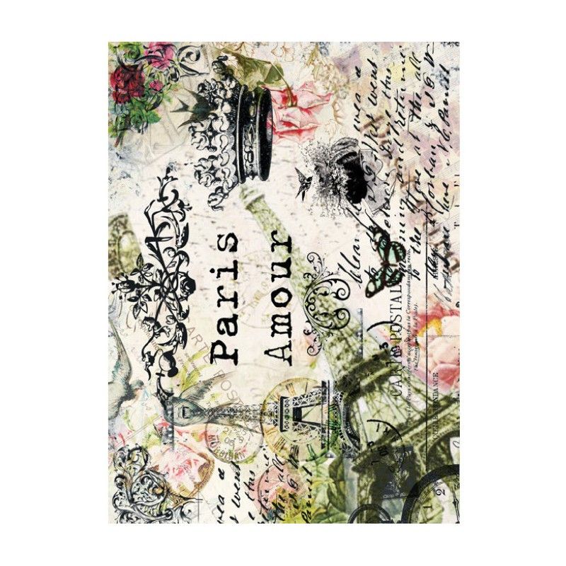 Papel de Arroz Cadence 31x41 cm – Lámina Decorativa para Decoupage y Manualidades
