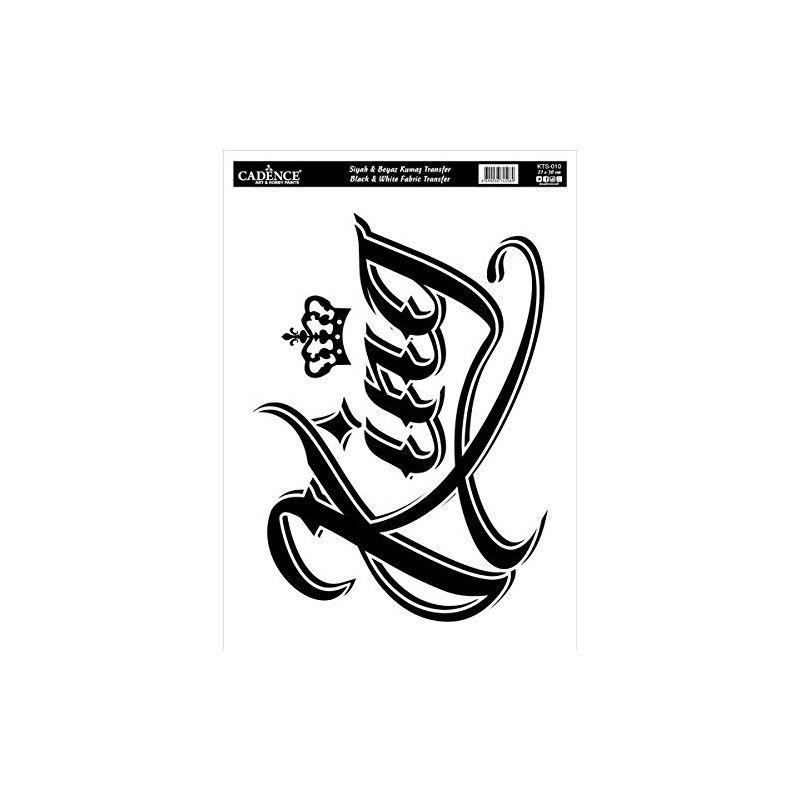 TRANSFER TELA CADENCE W&B 21x30cm