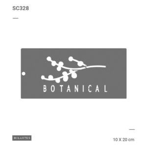 SC328 STENCIL MILARTES 10X20 BOTANICAL