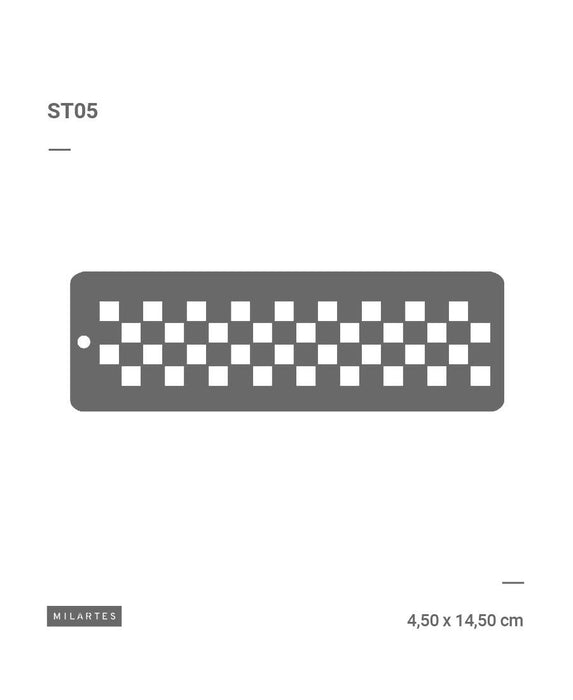 STENCIL MILARTES ST5 5x14CM